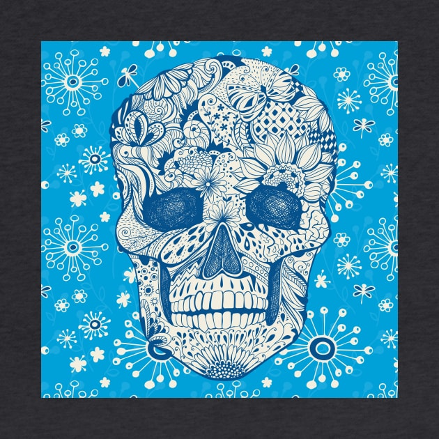 Floral skull by katerinamk